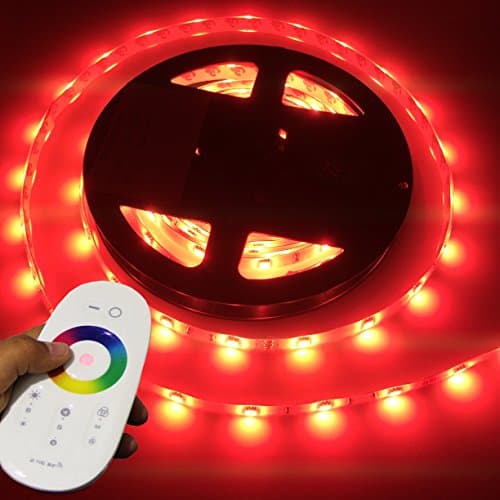 Image of LIGHTEU, 5 M 12V Waterproofing Professional LED RGB Strip Light Kit (30 LED / M, IP65) for boat, yacht, outdoor, including Controller 2.4 g RF Wireless touch Remote Control