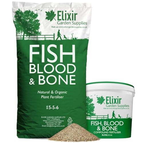 Image of Elixir Gardens Fish, Blood and Bone Organic-Based Fertiliser | 10kg Bag | Treats over 140sqm
