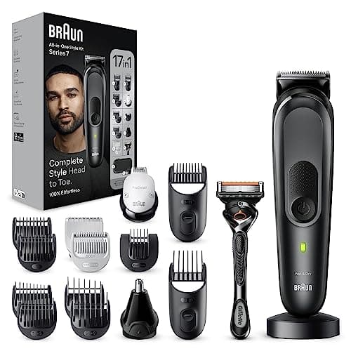 Image of Braun MGK7491 Series 7 All-in-One Trimmer 17-in-1 Kit for Beard, Hair, Body & More