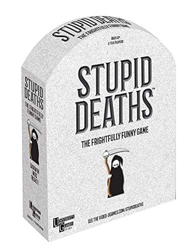 Image of Paul Lamond Games Stupid Deaths Board Game,Black