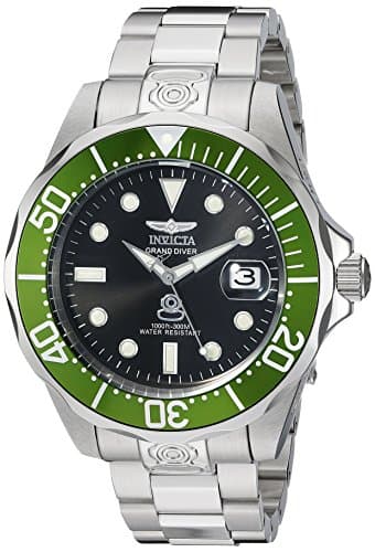 Image of Invicta Grand Diver 3047 Men's Watch - Waterproof - Analogue - Automatic Movement - stainless steel with Black dial - 47mm