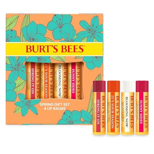 Image of Burt's Bees Lip Balm Gift Set, Pomegranate, Coconut & Pear, Watermelon, Sweet Mandarin, Just Picked, 4x4.25g