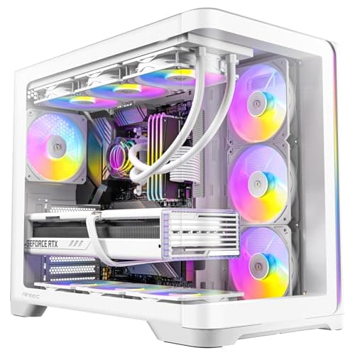 Image of Antec C5 Curve ARGB ATX Mid Tower Gaming Case - White - 3 ARGB Fans