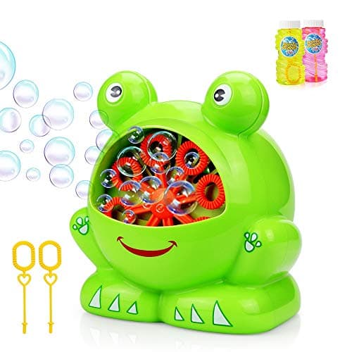 Image of Betheaces NO.321 Bubble Machine with 2 Bottles of Liquid, Automatic Bubble Maker Toys for Kids Boys Girls Baby Toddlers, Bubble Blower 500 Bubbles per Minute Gifts for Indoor Outdoor Garden Game