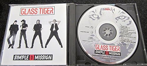 Image of GLASS TIGER. SIMPLE MISSION. ORGINAL 1990 ISSUE 13 TRACK CD ALBUM MADE IN HOLLAND. featuring ROD STEWART