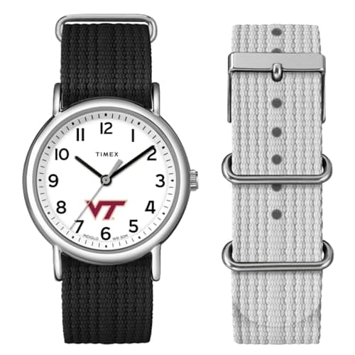 Image of Timex Unisex Weekender Box Set 38mm Watch - Virginia Tech Hokies, Black