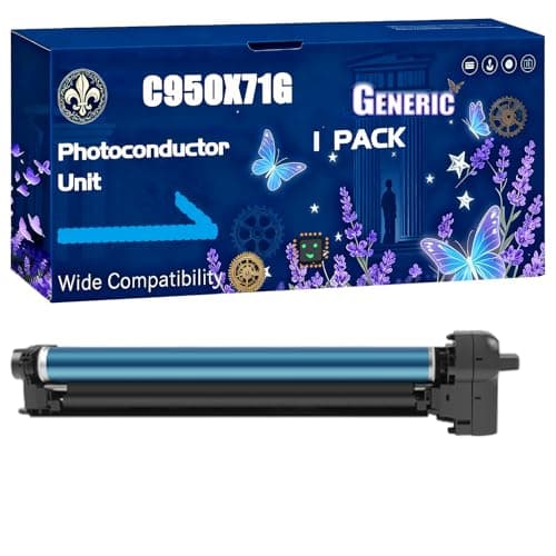 Image of C950X71G Photoconductor Unit Compatible for Lexmark C950de X950de X952de X954de Printers, Black High Yield 80000 Pages Printer Accessories (1 Pack Cyan)
