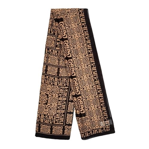 Image of Biba Womens Blair Logo Scarf Black/gold One Size