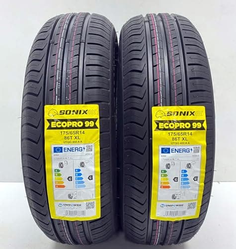 Image of 2 X 175 65 14 SONIXECOPRO 99 175/65R14 86T XL EXTRA LOAD M+S TYRES 1756514