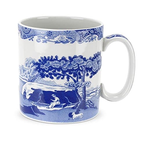 Image of Spode Blue Italian Mug, Set of 4 (Blue, White,4 Count (Pack of 1))