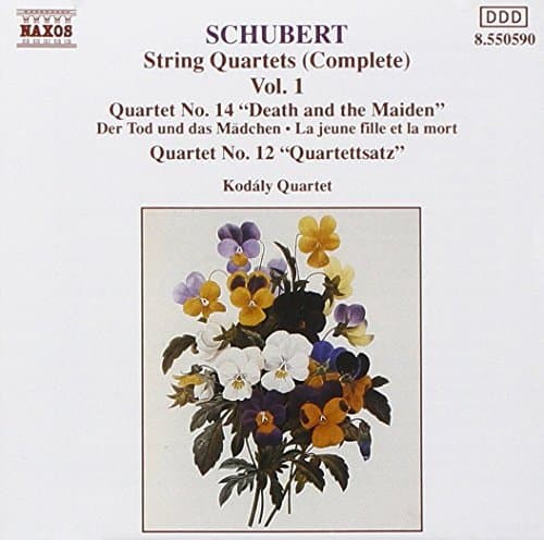 Image of Schubert: String Quartets (Complete), Vol. 1 - Quartets No 12 & 14 by Kodaly Quartet (1992-07-30)
