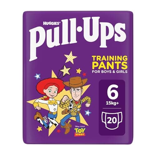 Image of Huggies Pull-Ups Trainers Day, Boy, 2-4 Years, Nappy Size 6-7+, 40 BIG KID Training Pants