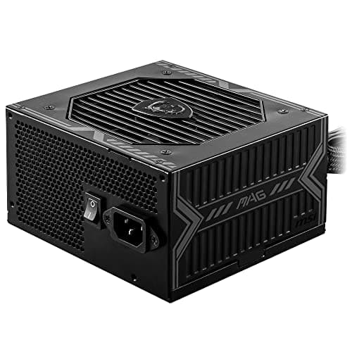 Image of MSI MAG A650BN Gaming Power Supply Unit: 80 Plus Bronze, 650 Watt, 12V Single-Rail, DC-to-DC Circuit, 120mm Fan, 5-Year Limited Warranty