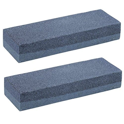 Image of 2 x CrazyGadget® Aluminium Oxide Double Sided Fine Medium Grit Combination Sharpening Whetstone Stone for Knife