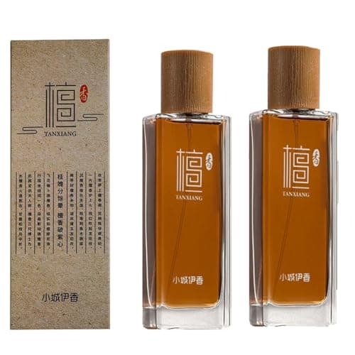 Image of Sandalwood Scented Perfume,50ml Sandalwood Scented Perfume,Long Lasting Eau De Toilette Meditation Incense Scented Perfume (2PCS)