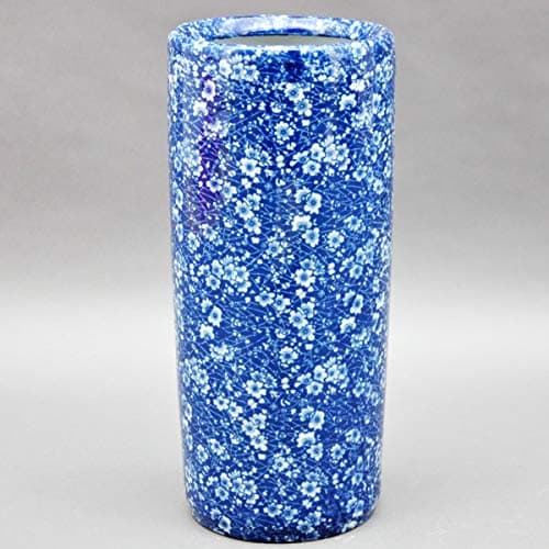 Image of M S L Blue and White Flowers Umbrella Stand, One Size 0812