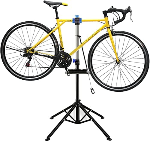 Image of Denny International Ultrasport Bike Work Stand, Bike Repair Stand Maintenance Station Adjustable Folding, for Bike Maintenance & Repairs, 4 leg, Black Colour