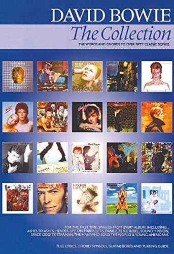 Image of David Bowie: The Collection | Guitar Chord Lyrics Songbook Sheet Music | Beginner to Intermediate Level for Students Teachers and Fans | Complete Fake Book for Guitar Practice Performance