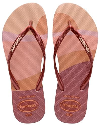 Image of Havaianas Slim Palette Glow (Mini Me) Girls FlipFlop Ballet Rose 1/1.5 UK