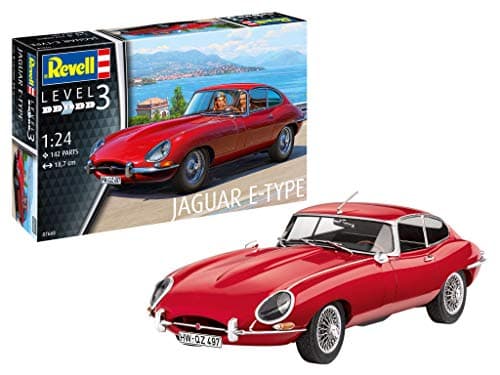 Image of Revell 07668 Jaguar E-Type (Coupé) 1:24 Scale Unbuilt/Unpainted Plastic Model Kit