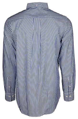 Image of GANT Men's Reg Poplin Stripe Shirt Classic Shirt, College Blue, Standard, College Blue, XXL