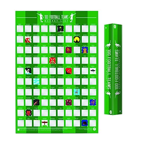 Image of Gift Republic 100 Football Teams Scratch Off Bucket List