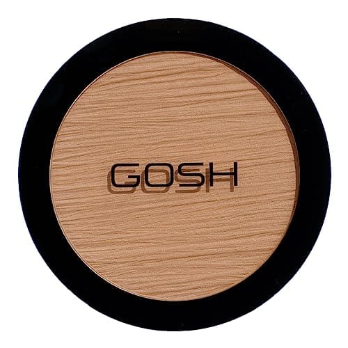 Image of GOSH Bronzing Powder vegan I Bronzer for sun-kissed skin I Perfume-free powder for a healthy and natural bronze glow I Sun powder for cheeks, shoulders, décolleté I 002 Natural