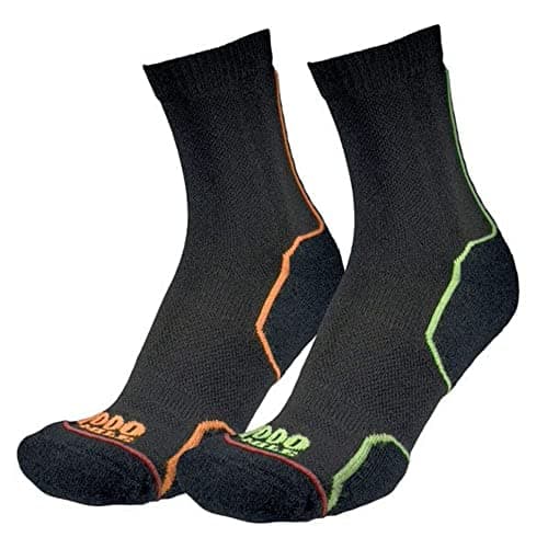 Image of 1000 Mile Mens 2266bl Socks, Black Orange/Green, L EU