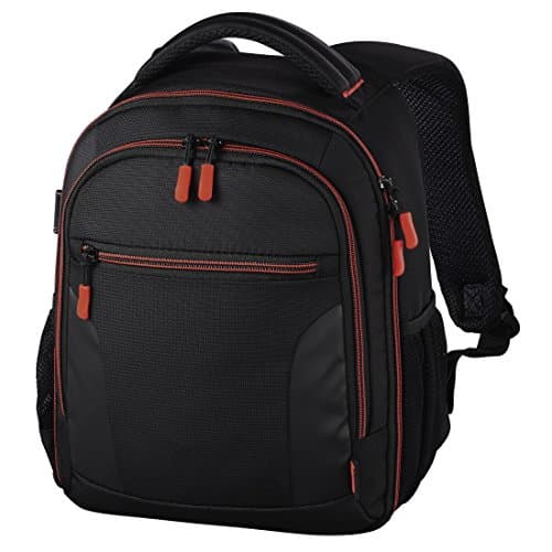 Image of Hama Miami Camera Backpack, 150, Black/Red, Black, 33 x 25 x 19 cm, Traveler