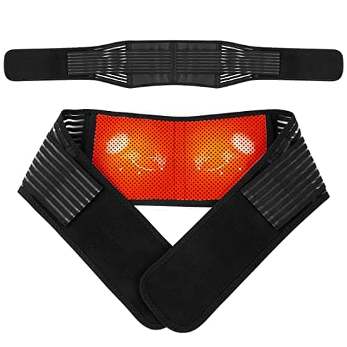 Image of ACWOO Heated Back Support Belt, Self Heating Lower Back Support Belt For Men & Women, Magnetic Therapy Lumbar Support Belt, Ideal for Back Pain Relief, Tummy Control Belt