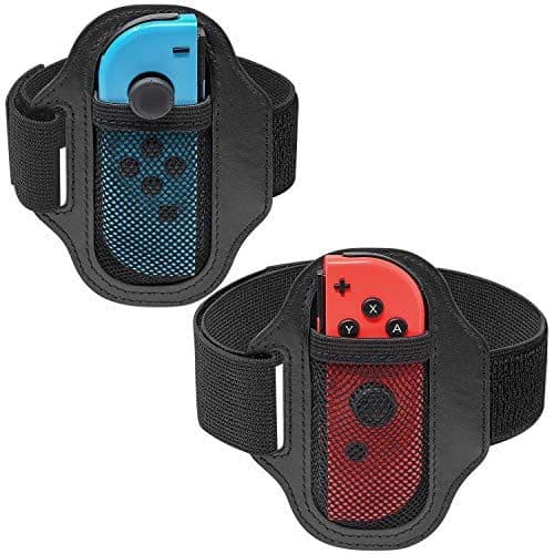 Image of Leg Strap for Nintendo Switch Sports Play Soccer/for Switch OLED Model Ring Fit Adventure Bundle Leg Fixing Band,Adjustable Adults Elastic Sports Strap for Nintendo Switch Sports9(2 Pack)