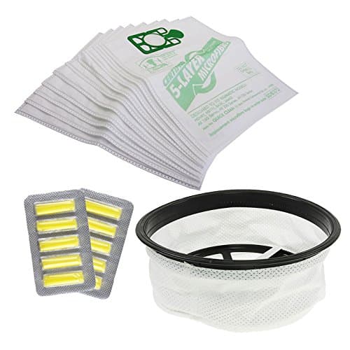 Image of First4Spares Premium Microfibre Dustbag Filter Kit for Numatic Henry Hetty George Basil Vacuum Cleaners - Pack of 10 Bags, 10 Fresheners & Replacement 12" Filter