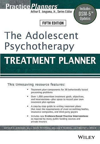 Image of The Adolescent Psychotherapy Treatment Planner: Includes DSM-5 Updates (PracticePlanners)