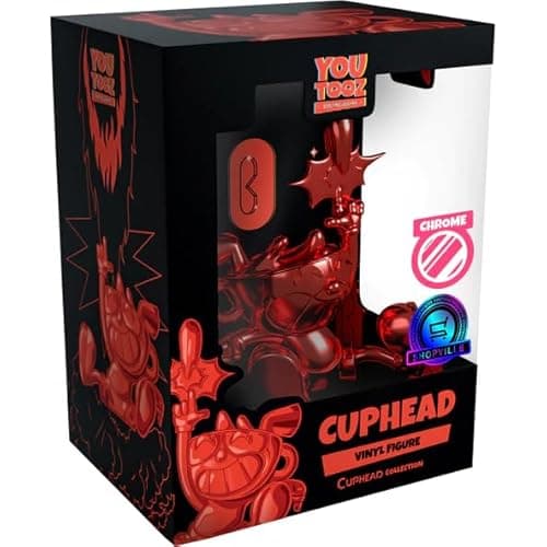 Image of Youtooz x Shopville: Cuphead Collection - Cuphead Red Chrome Limited Collector Vinyl Figure - 500 Made only