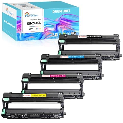 Image of Clywenss DR241CL Drum Unit Compatible with Brother DR-241CL DR-241 DR241 for DCP-9015CDW 9020CDW 9022CDW HL-3140CW 3142CW 3150CDN 3150CDW 3170CDW MFC-9130CDN 9140CDN 9330CDW 9340CDW Printer, 4-Pack