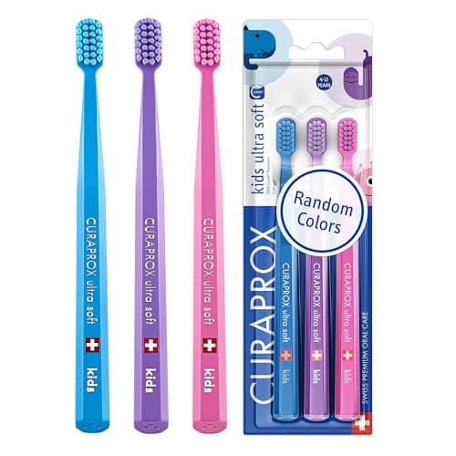 Image of Curaprox Kids Toothbrush, Blister Three-Pack, International (Random) | Made in Switzerland