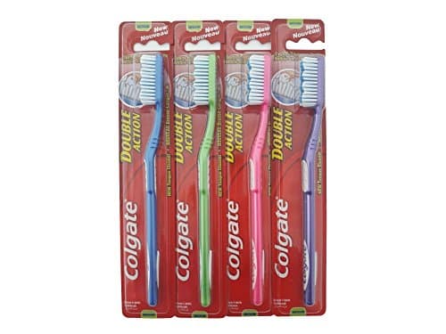 Image of Pack of 12.Toothbrush, Colgate Double Action, medium, 18 cm.