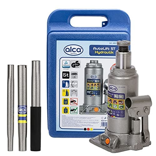 Image of alca Germany 5 tonne Hydraulic Car Bottle Jack Lifting Stand Carry Case For Car Van Campervan 432050