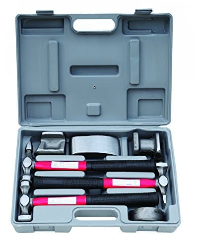 Image of Hilka Tools 12750007 Pro Craft Panel Beating Kit, Silver, Set of 7 Piece