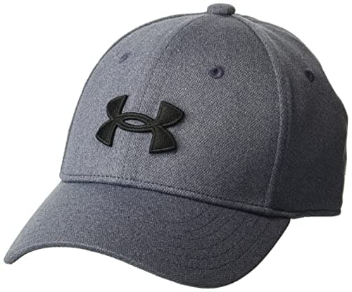 Image of Under Armour Boy's Blitzing Stretch Fit Cap, (410) Midnight Navy/Black, S/M