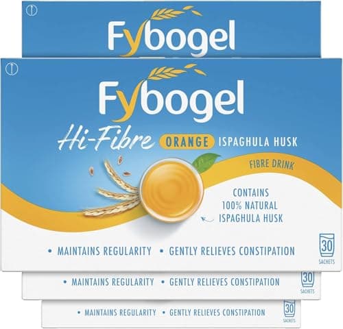 Image of Fybogel Orange Fiber Supplement Sachets, 30 Count - Natural Digestive Support, Gentle Relief, Easy Mix Powder, Daily Use, Convenient Packets for Regularity, Healthier Lifestyle (4)