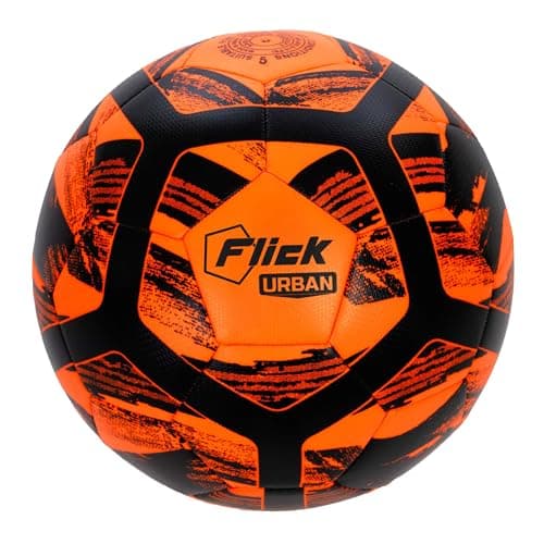 Image of Football Flick Urban Football Training Ball with Superior Bladder & Soft Touch Shell Professional Quality TPU for Elite & Casual Players