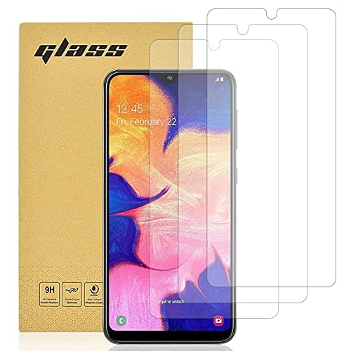 Image of Totill Tempered Glass for Samsung Galaxy A10 Screen Protector, [3 Pack] [Easy install] [Case Friendly] [9H-Hardness] [Crystal Clarity] Premium Tempered Glass Screen Protector for Galaxy A10