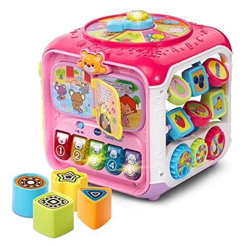 Image of VTech Sort and Discovery Activity Cube (Frustration Free Packaging), Pink