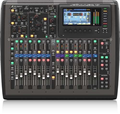 Image of Behringer X32 Compact Digital Mixer with 40 Inputs, 25 Buses, 16 Programmable Midas Preamps, 17 Motorised Faders, Channel LCD, 32-Channel Audio Interface Remote Control