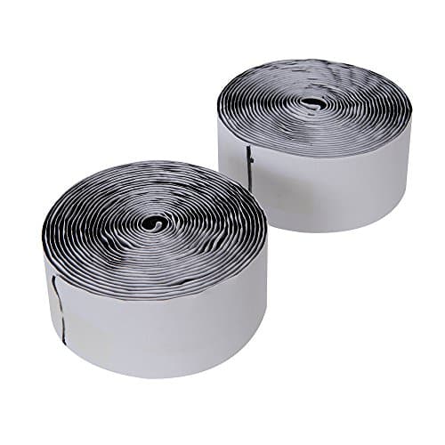 Image of Fixman 534608 Hook and Loop Tape Black Self-Adhesive 2pce 50 mm x 5m