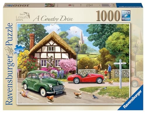 Image of Ravensburger Leisure Days No. 9 A Country Drive 1000 Piece Jigsaw Puzzles for Adults and Kids Age 12 Years Up