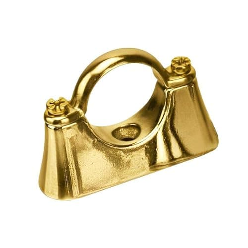 Image of Bag of 2-22mm Cast Brass Hospital Pipe Bracket (Known as Pipe Brackets/Pipe Standoff Bracket/Pipe Clip / 22mm Pipe Clips/Brass Pipe Clips Also Available in 15mm, 22mm, 28mm, 35mm)