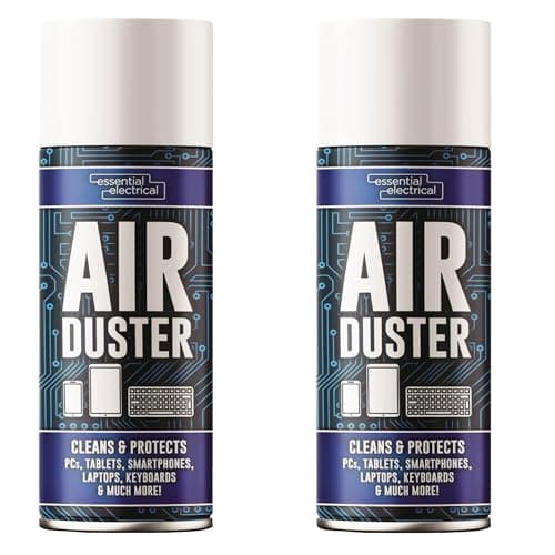Image of 400ml Compressed Air Duster Cleaner Spray Can for Electronics, PC, Keyboard, Mouse & Car Cleaning (1)