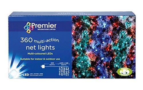 Image of 3.5x1.2m 180 White Multi-action Net - Premier Christmas Lights LV122742W
